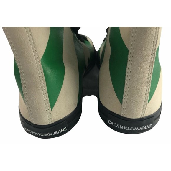 CALVIN KLEIN Carizma High Top Striped Suede Sneake - Picture 5 of 12